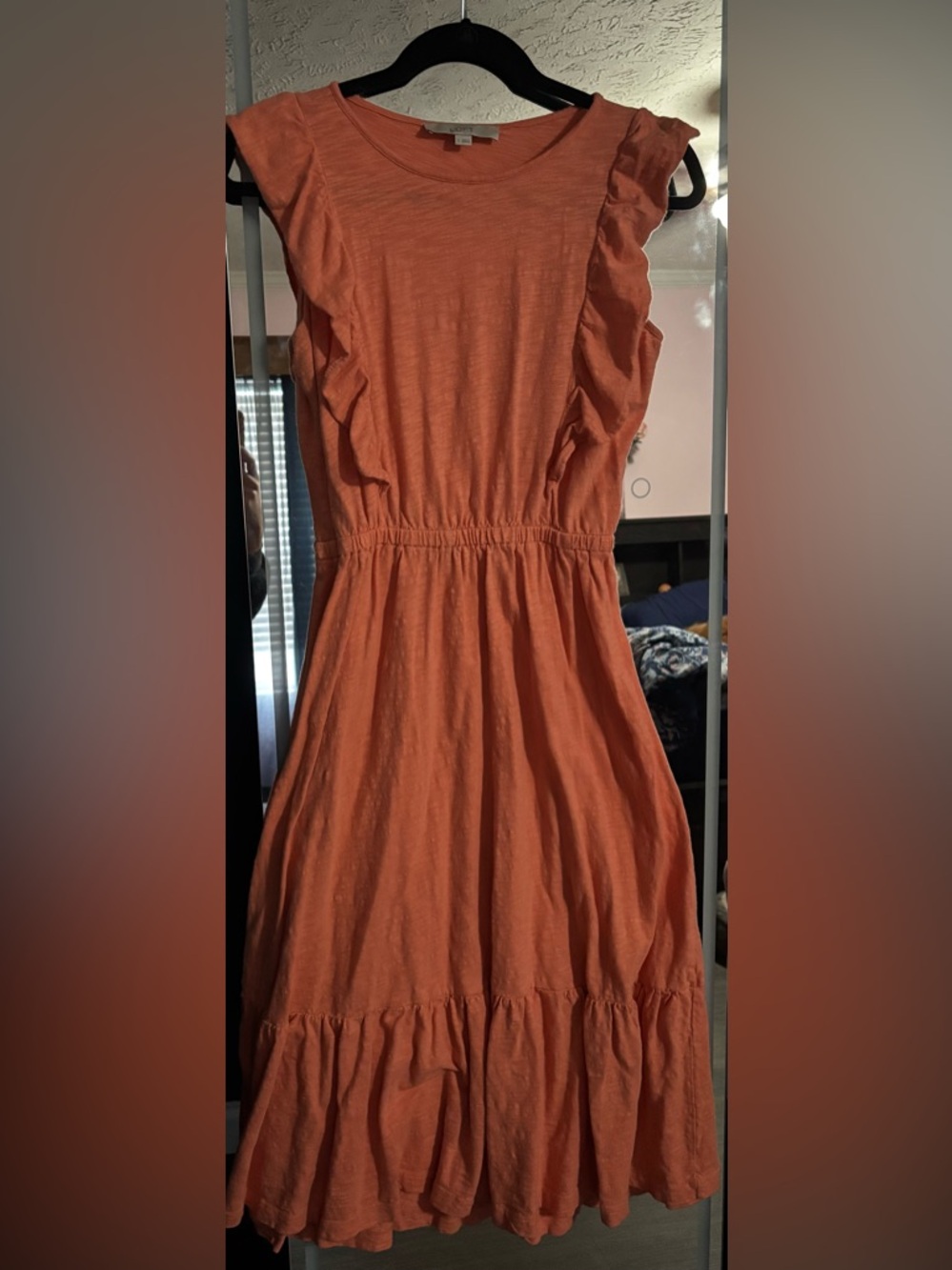 LOFT Burnt Orange Short Sleeve Tee